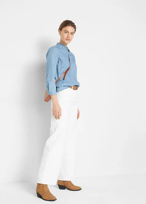 Jean large taille mi-haute, extensible, bonprix