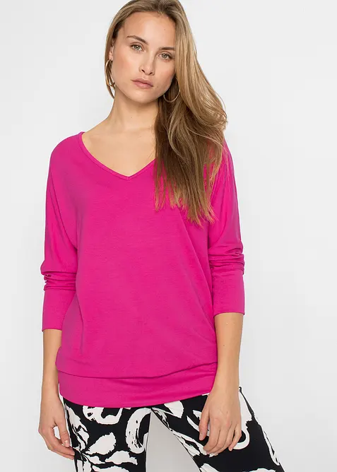 T-shirt oversize en viscose fluide, bonprix