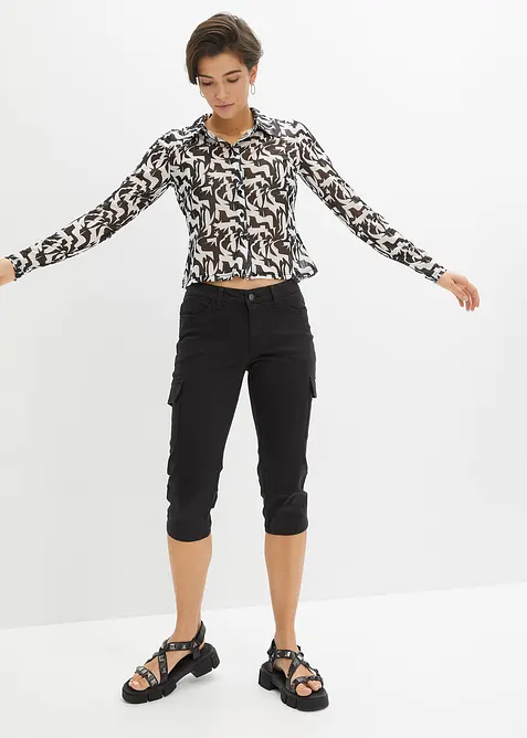 Pantacourt en coton extensible, bonprix