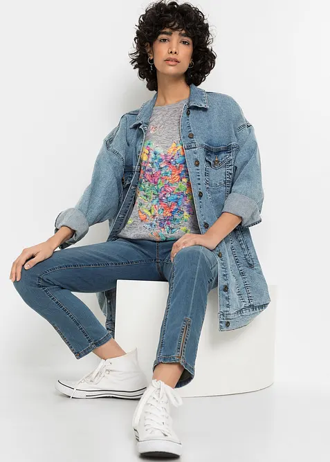 T-shirt &agrave; imprim&eacute; papillon, bonprix