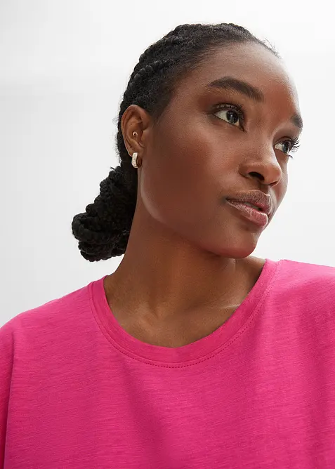 Chemise de nuit oversize en fil flamm&eacute;, bonprix