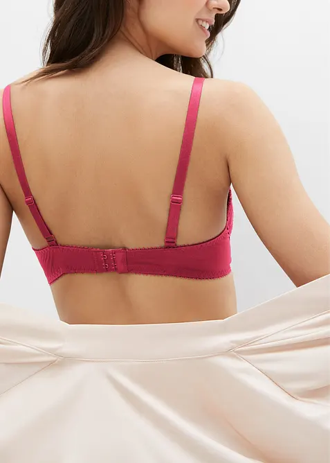 Lot de 3 soutiens-gorge push-up avec dentelle, bonprix