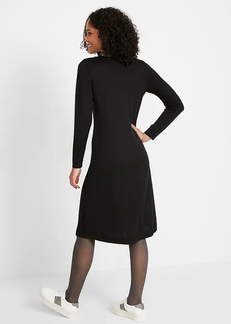 Robe évasée en maille, bonprix
