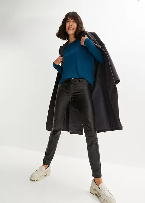 T-shirt manches longues en viscose douce et extensible, bonprix