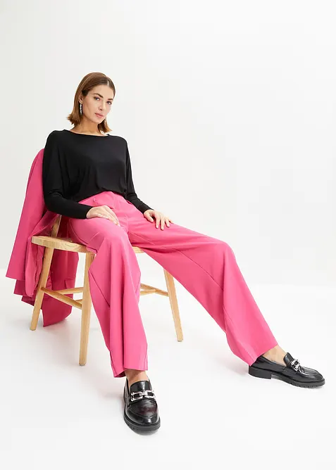 T-shirt manches longues en viscose douce et extensible, bonprix