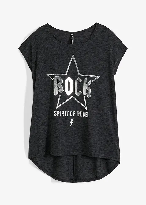 T-shirt long en viscose mélangée, bonprix