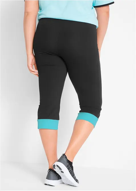 Legging capri &agrave; finitions contrastantes, bonprix