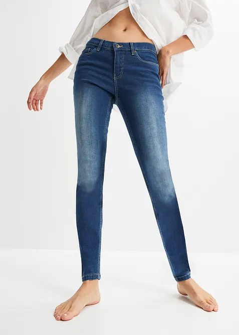 Jean skinny taille mi-haute, extensible, bonprix