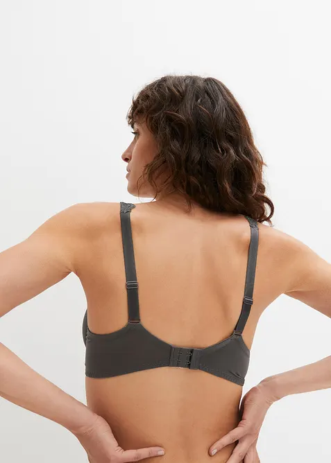 Lot de 2 soutiens-gorge &agrave; armatures et dentelle, bonprix