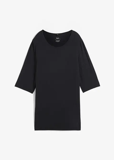 T-shirt long pratique avec fente, séchage rapide, bonprix