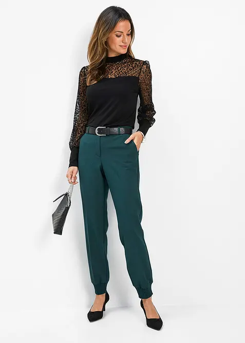 T-shirt manches longues en viscose mélangée, bonprix