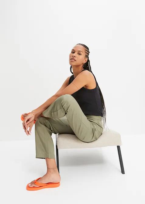 Débardeur côtelé 100% coton, bonprix