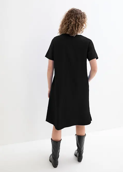 Robe-tunique à poches en lin et coton, bonprix