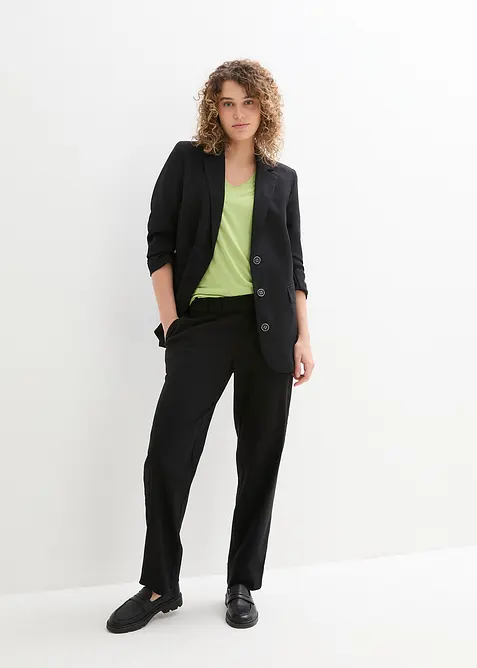 T-shirt long en viscose extensible, bonprix