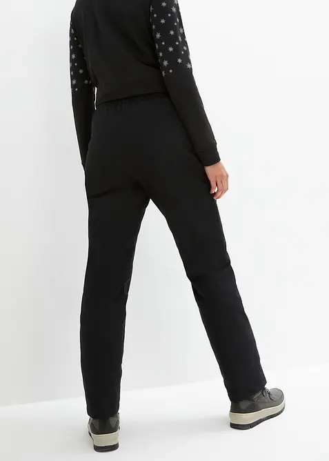Pantalon chaud avec doublure polaire et taille élastiquée, imperméable, bonprix