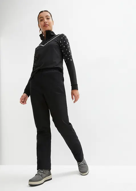 Pantalon chaud avec doublure polaire et taille élastiquée, imperméable, bonprix