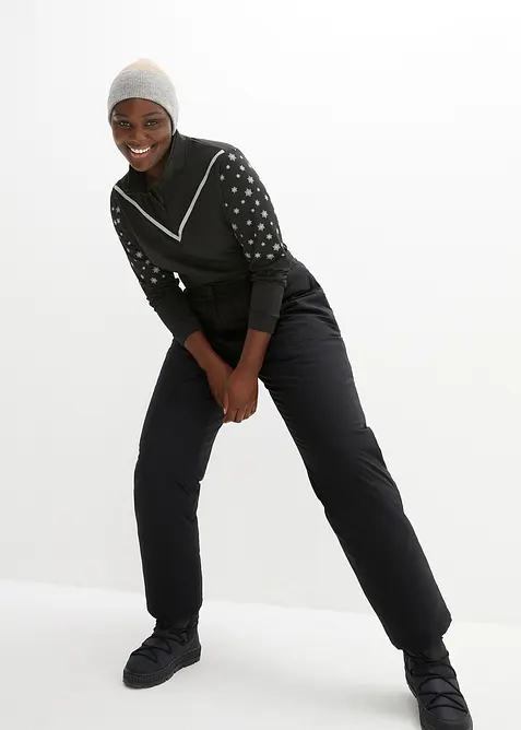 Pantalon chaud avec doublure polaire et taille élastiquée, imperméable, bonprix