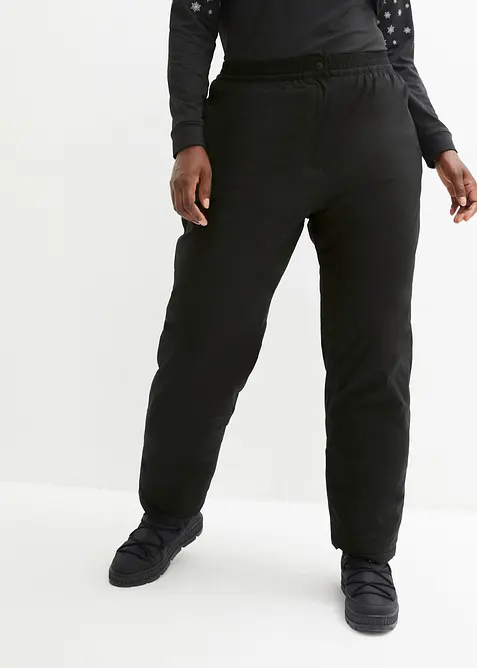Pantalon chaud avec doublure polaire et taille élastiquée, imperméable, bonprix