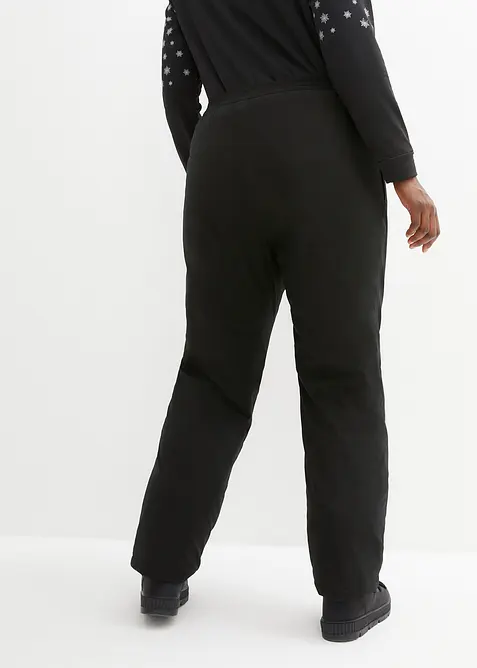 Pantalon chaud avec doublure polaire et taille élastiquée, imperméable, bonprix