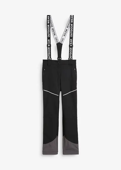 Pantalon technique en softshell extensible et déperlant, bonprix