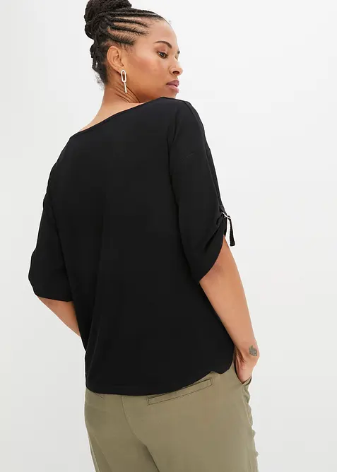 T-shirt &agrave; encolure bateau, bonprix