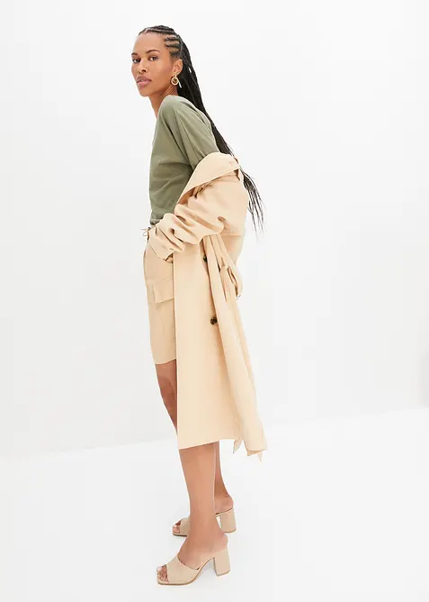 T-shirt manches 3/4 en coton, bonprix