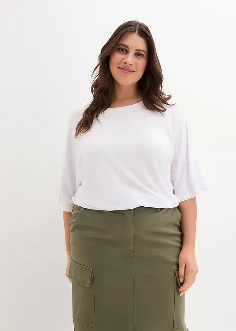 T-shirt oversize en viscose fluide, bonprix