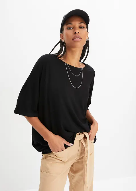 T-shirt oversize en viscose fluide, bonprix