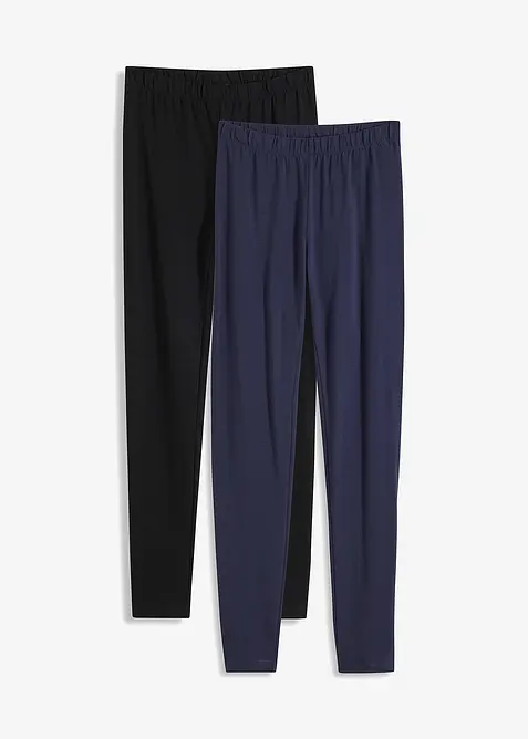 Lot de 2 leggings 7/8, bonprix