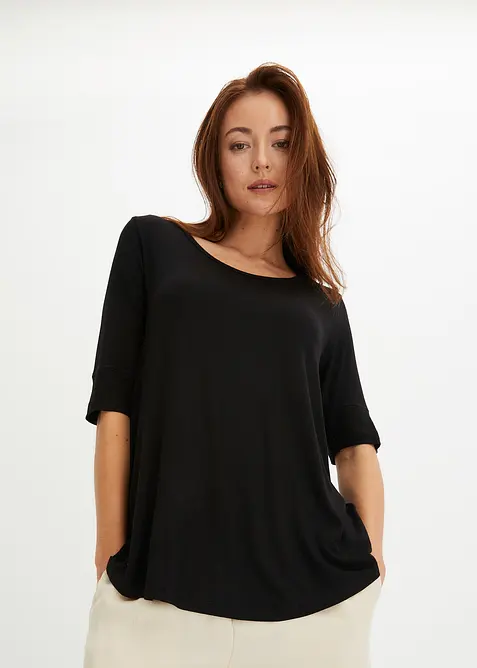 T-shirt doux en viscose extensible, bonprix