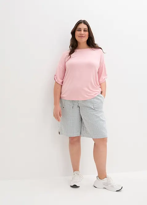 T-shirt à encolure bateau, bonprix