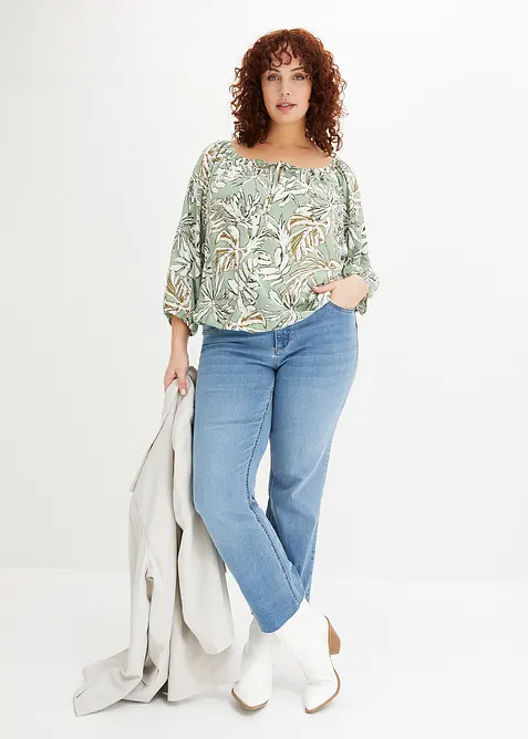 Blouse imprimée en viscose fluide, bonprix