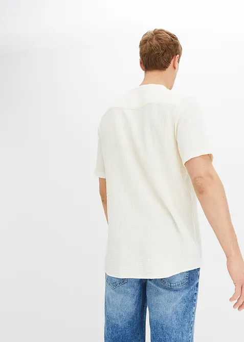 Chemise manches courtes en gaze de coton, bonprix