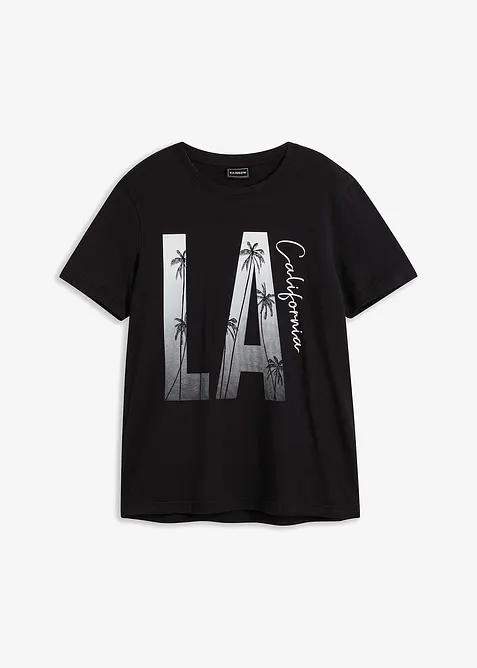 T-shirt Slim 100% coton, bonprix