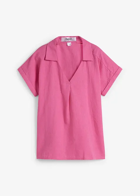 Blouse longue et légère en lin mélangé, bonprix