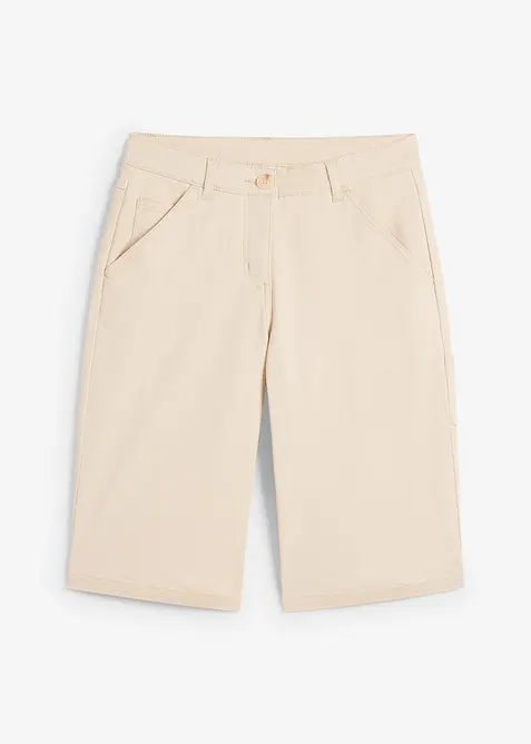 Bermuda en coton, longueur genou, détails utilitaires, bonprix