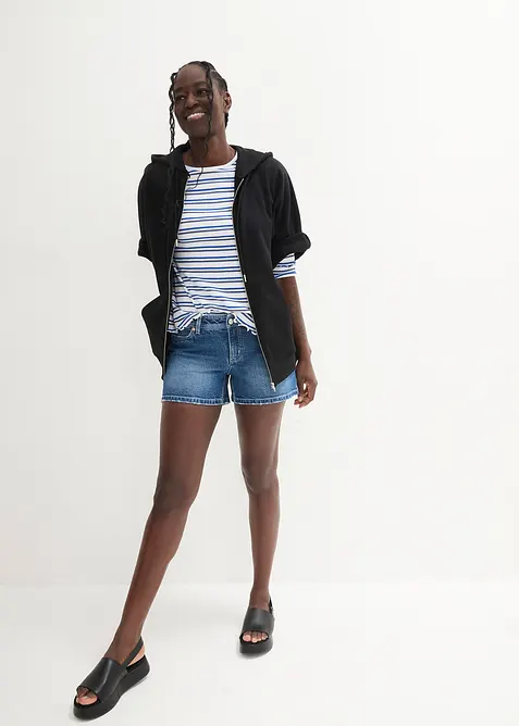 Short en jean, taille mi-haute, bonprix