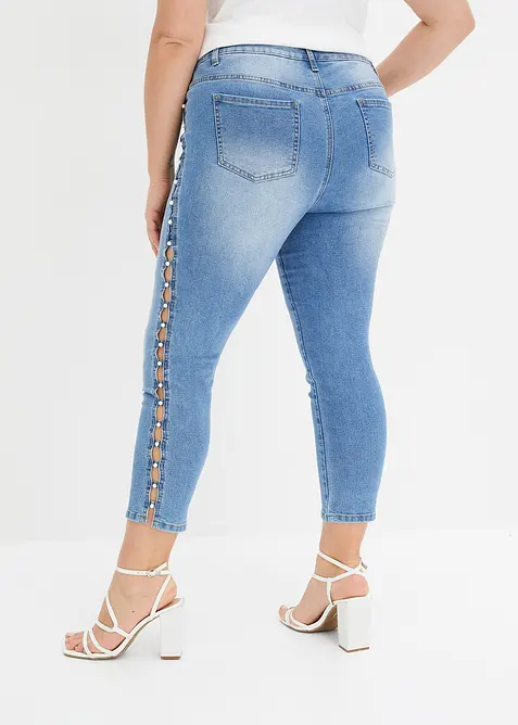 Jean skinny taille mi-haute, extensible, bonprix