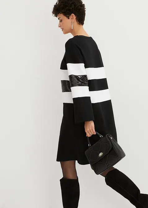 Robe en maille milano à sequins, bonprix