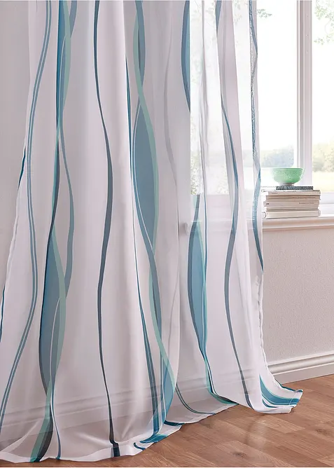 Voilage avec imprimé vague (1 pce), bonprix