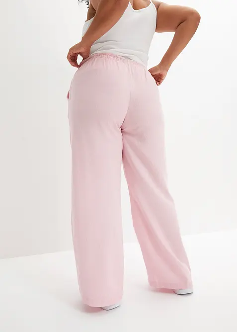 Pantalon palazzo en lin, bonprix