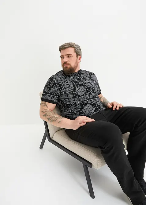 Jean droit extensible, coupe classique, bonprix