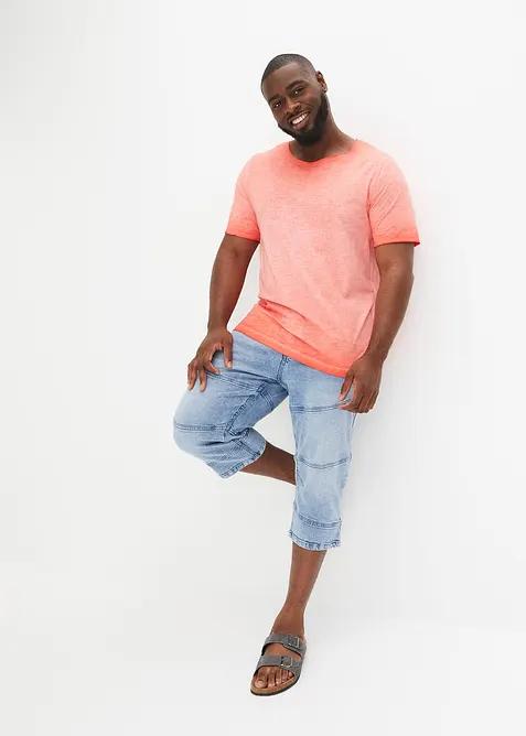 T-shirt 100% coton, aspect délavé, bonprix