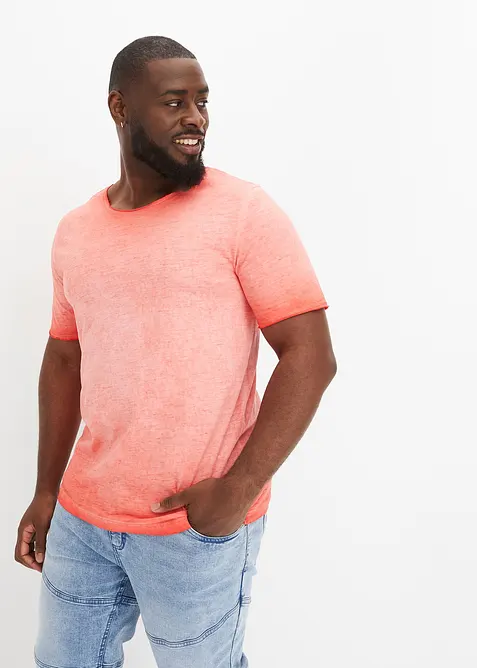 T-shirt 100% coton, aspect délavé, bonprix