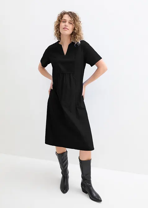 Robe-tunique à poches en lin et coton, bonprix