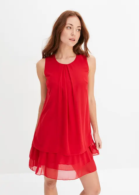 Robe en chiffon en polyester recycl&eacute;, bonprix