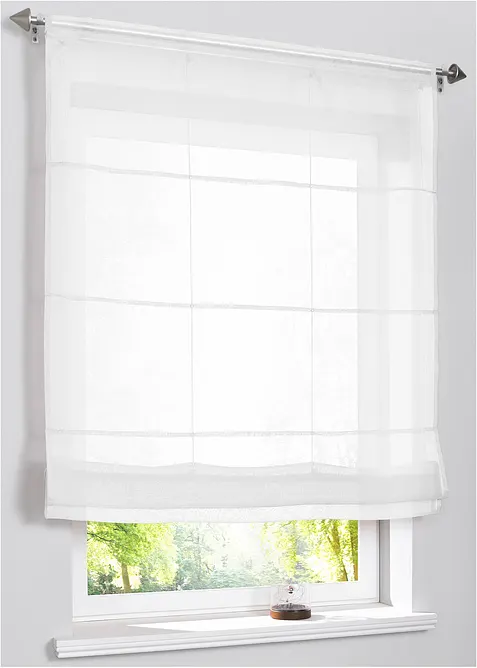 Store plissé en voile transparent, bonprix