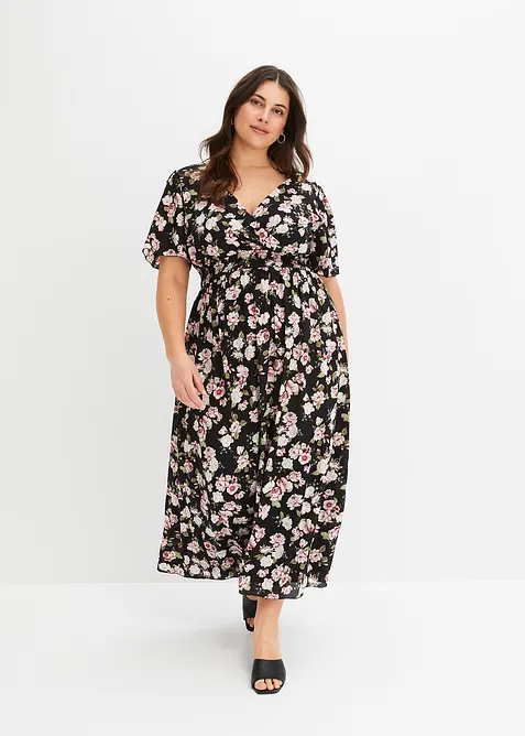 Robe longue &agrave; imprim&eacute; floral, bonprix