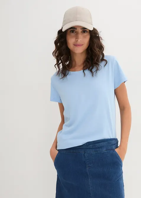 Lot de 5 T-shirts col rond, bonprix