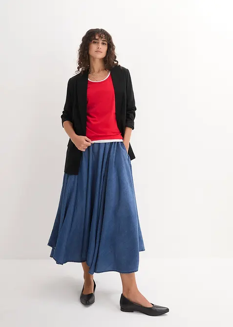 Lot de 5 débardeurs longs 100% coton, bonprix